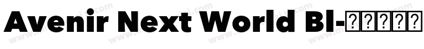 Avenir Next World Bl字体转换